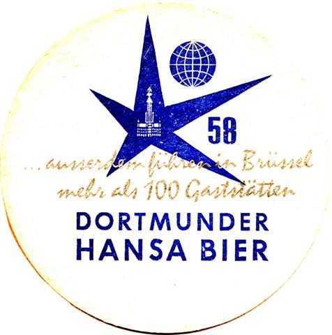 dortmund do-nw hansa weltausstelumg 2a (rund215-sternschrift offen-schwarzblau) 